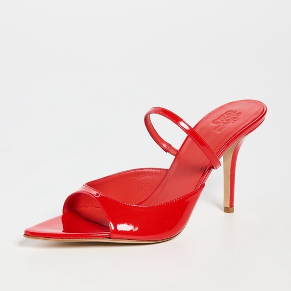 Gia Borghini Red Patent Leather Sandals - Picture 1 of 9